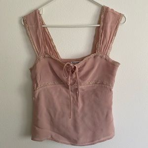 Reformation Ophelia Top in Blush/Pink Size XS